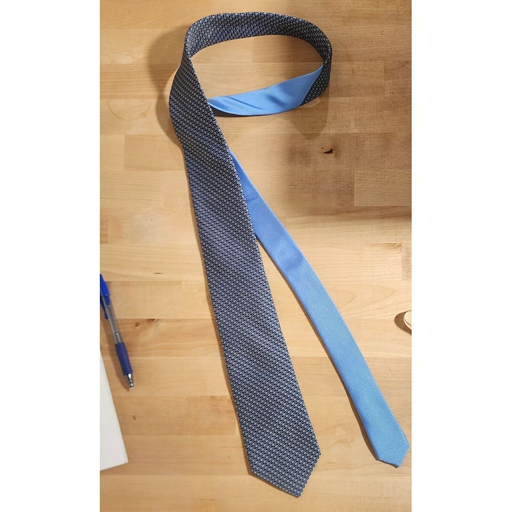 Tommy‎ Hilfiger Men's Silk Navy Unique Print Tie
